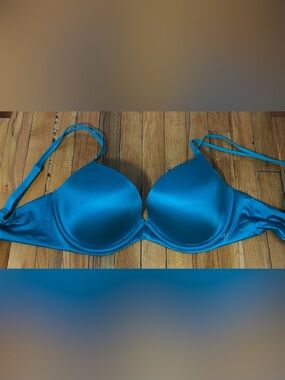 Victoria's Secret Teal Satin Push-Up Bra